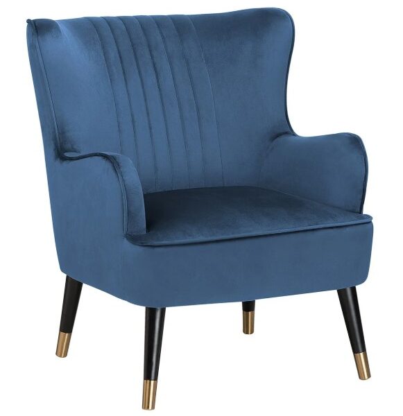 Fotel uszak VARBERG Ciemny niebieski