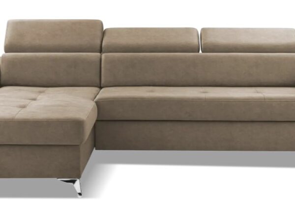 Narożnik BARDI z funkcją spania Ciemny beż