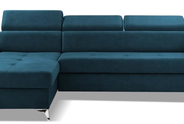 Narożnik BARDI z funkcją spania Czarny