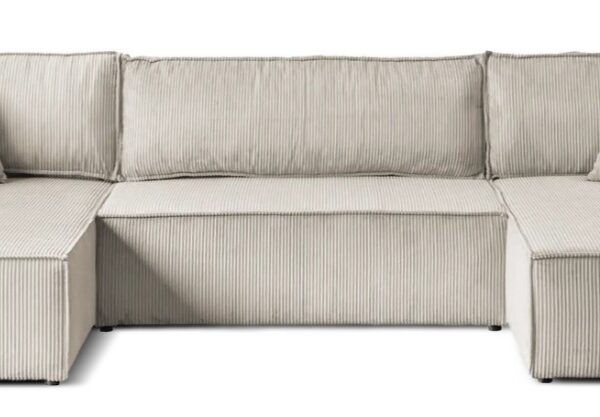 Narożnik TIAGO z funkcją spania 4-osobowy Beż